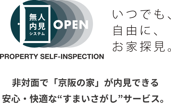 非対面で「京阪の家」が内見できる安心・快適な“すまいさがし”サービス。