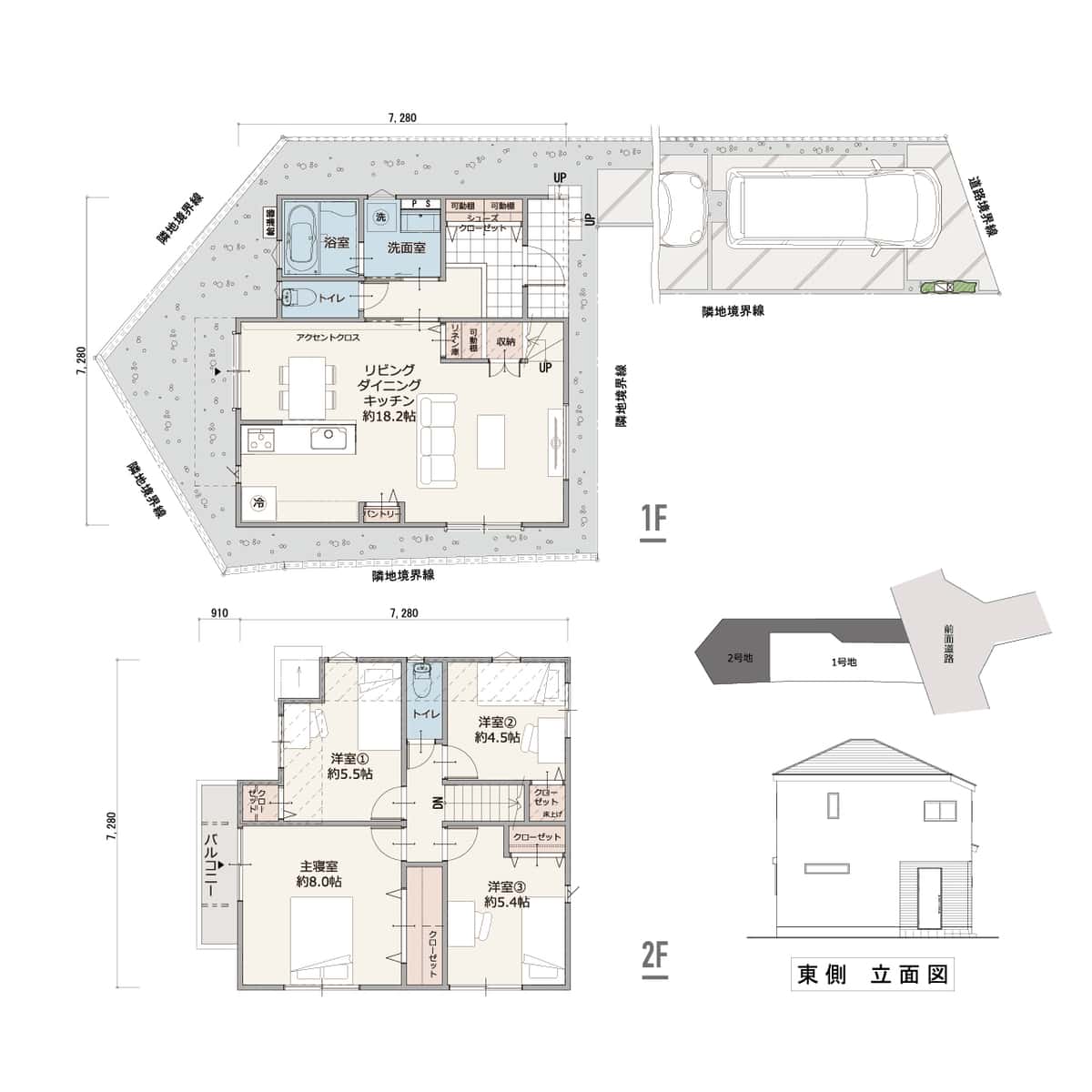 2号地 間取り図