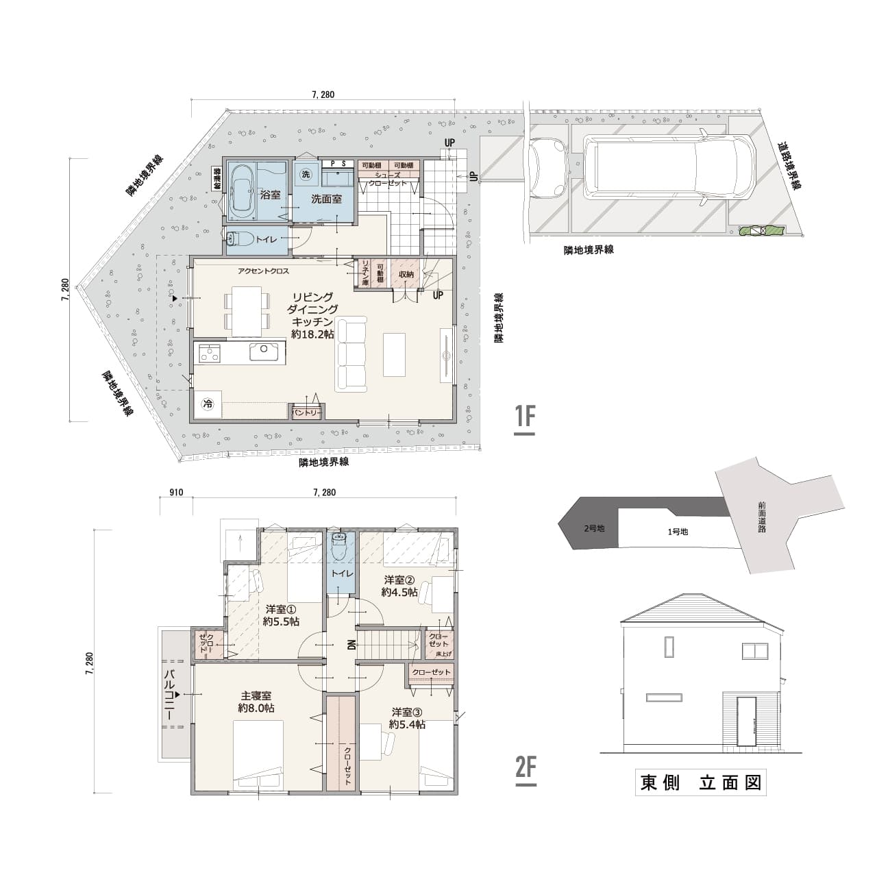 2号地 間取り図