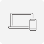 パソコンとスマホのアイコン