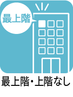 最上階・上階なし 