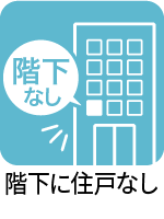 階下に住戸なし